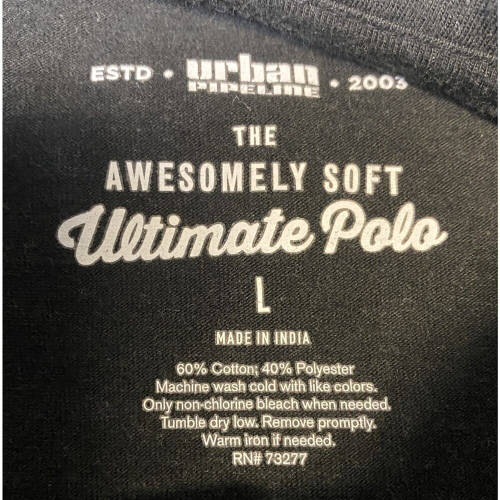 Urban Pipeline Boys “The Awesomely Soft Ultimate Polo,” Size L - Picture 5 of 5